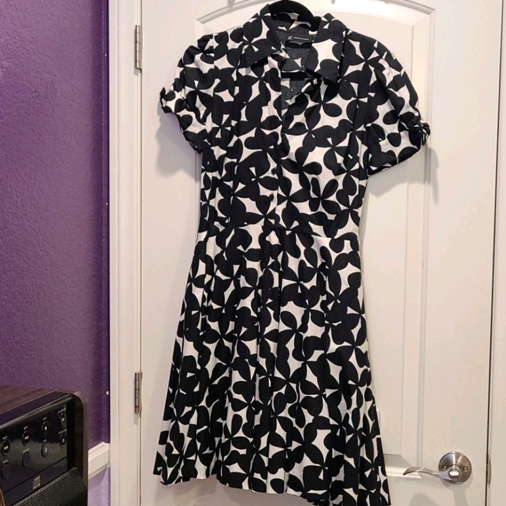 inc collared button up midi dress ♡